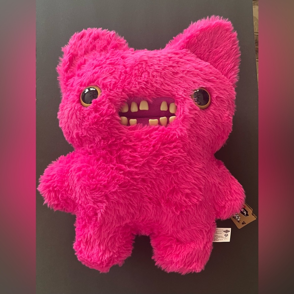 Fuggler Funny Ugly Monster Big Fugg Edition 18” Pink Screech CATCH ME - NEW